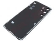 Tapa de batería genérica negra "Phantom black" con lente de cámara para Samsung Galaxy S23, SM-S911